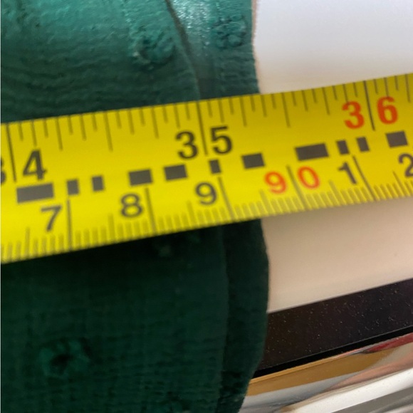 MONTEAU LA GREEN FLOUNCE LINED DRESS W/TIE WAIST  - SIZE XS - Picture 9 of 9